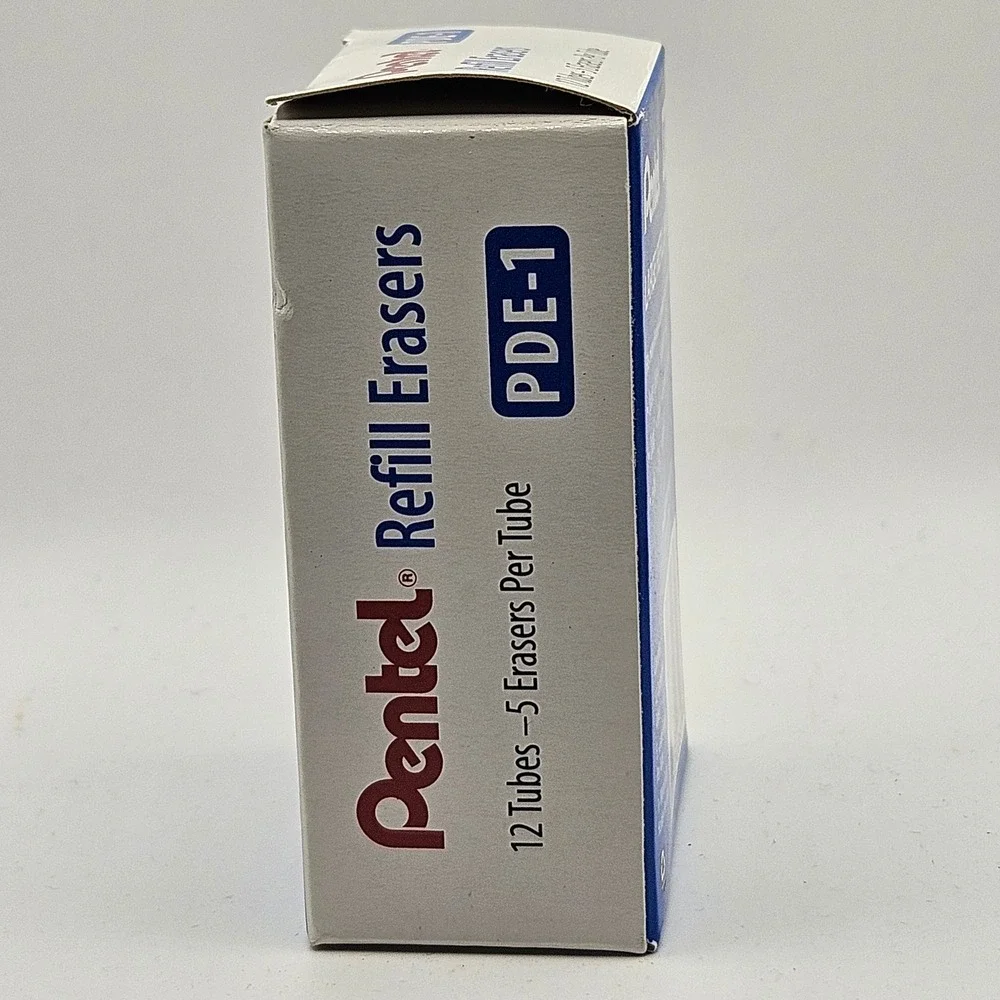 Pentel Refill Eraser PDE-1 White 9 Tubes Large for Automatic Pencils